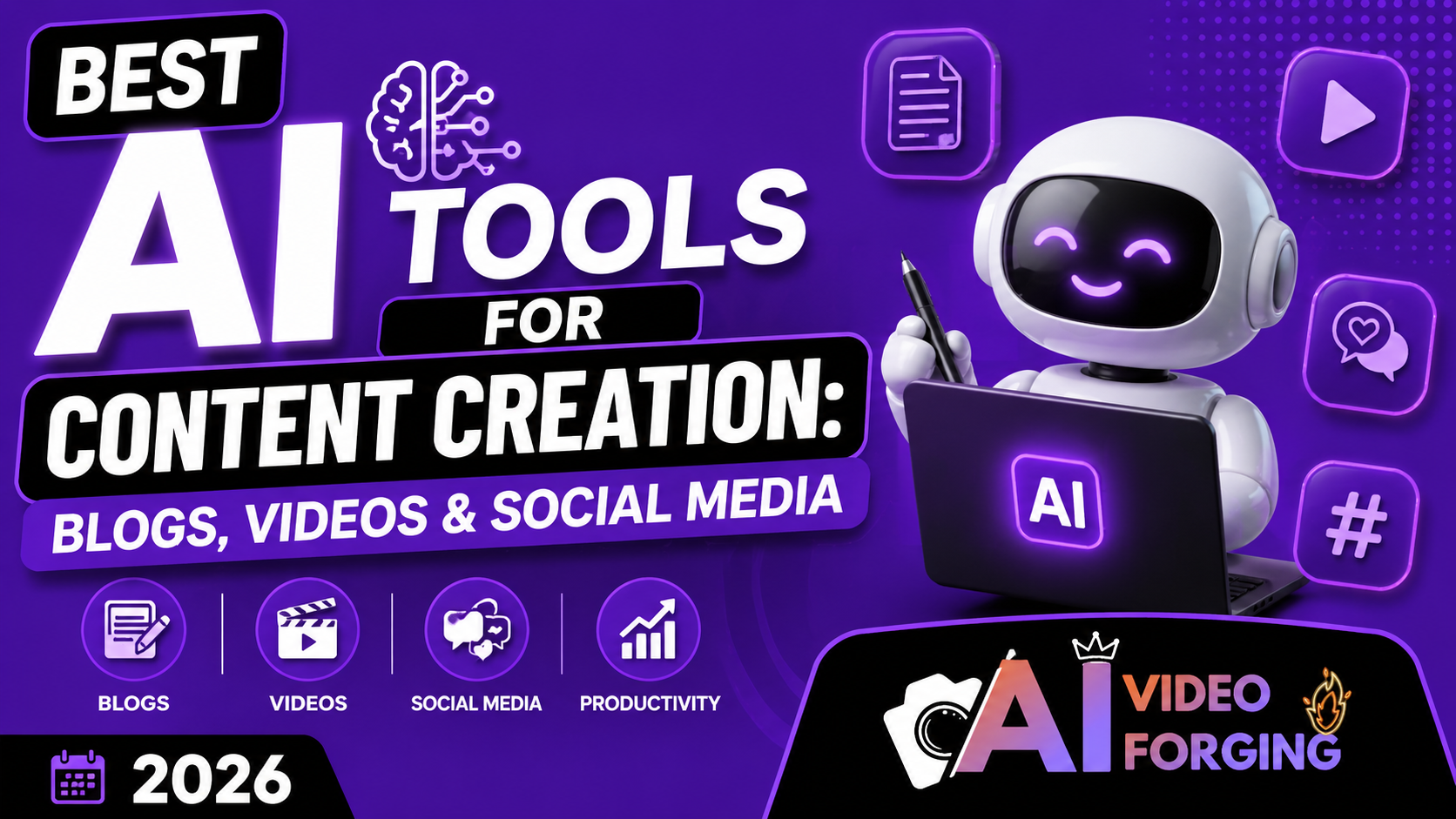 Best AI Tools for Content Creation: Blogs, Videos & Social Media 2026
